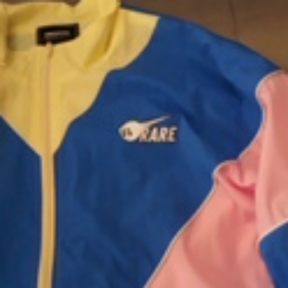 It's a rare pink dolphin sweat jacket